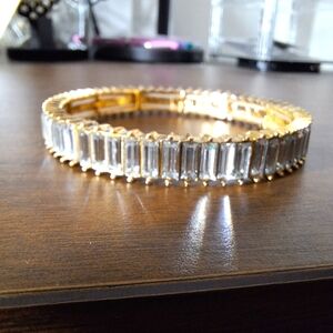 Crystal stretchy bangle bracelet